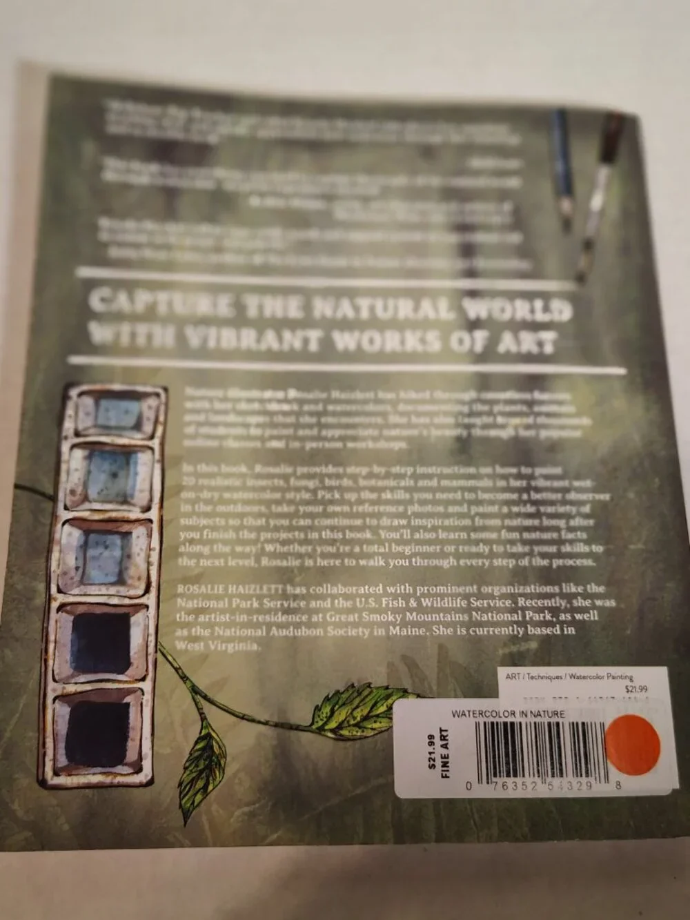 Watercolor In Nature 20 Beginner Friendly Projects Rosalie Haizlett PB Book 2021